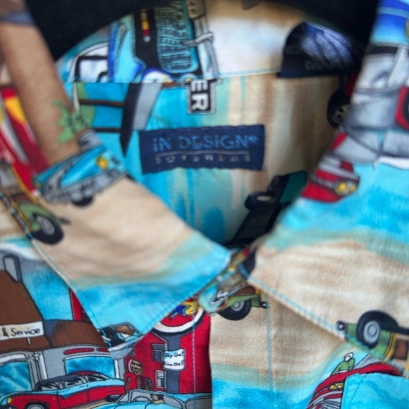 Tion Design Kids' Vintage Car Print Shirt - Multicolor - Picture 2 of 5